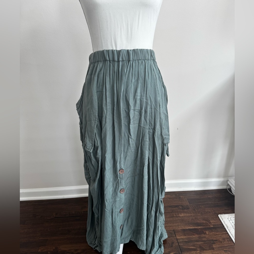 Women's Green Maxi Skirt